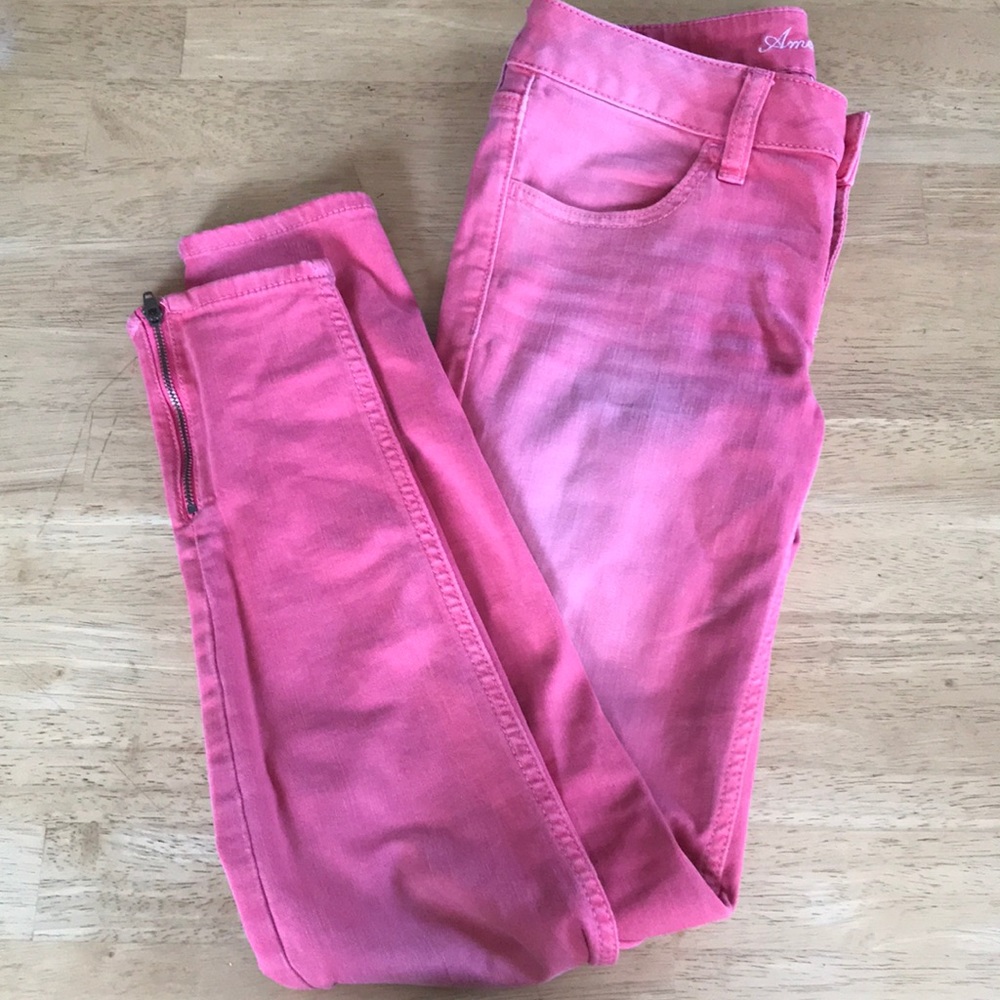 American Eagle superstretch jeggings w/ zipper